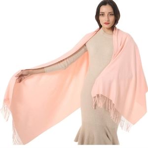 TwoYek Womens Scarf Pashmina ShawlWrap peach. One size
